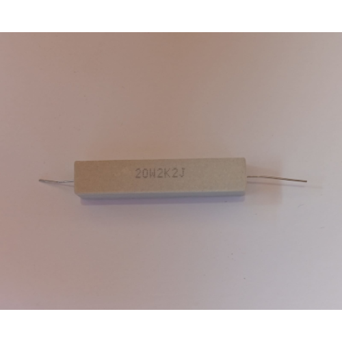 Resistencia Loza 20W 2K2 5%